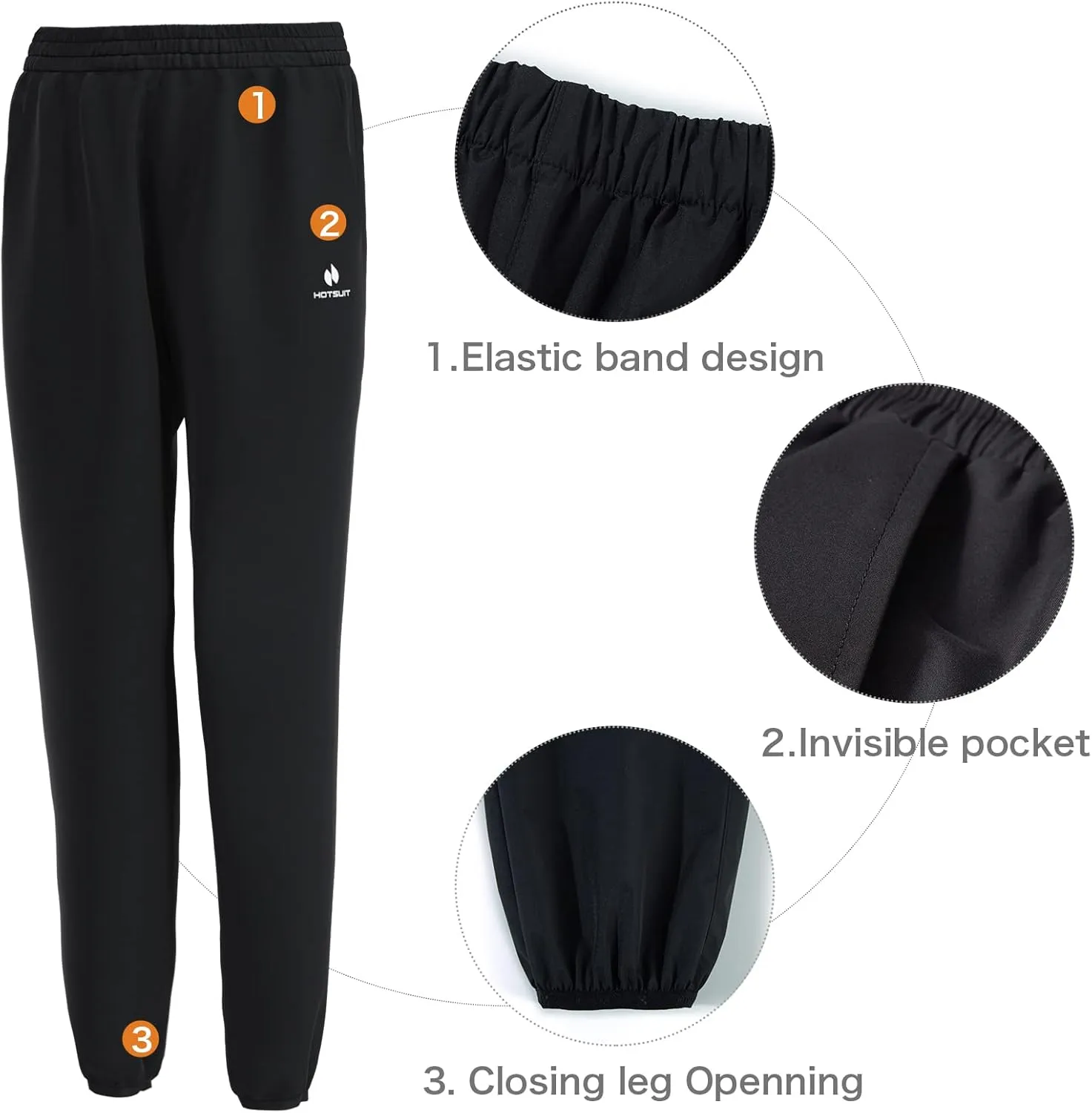 HOTSUIT Sauna Suit Women Durable Boxing Sweat Suits Gym Workout Exercise Sauna Jacket Pants