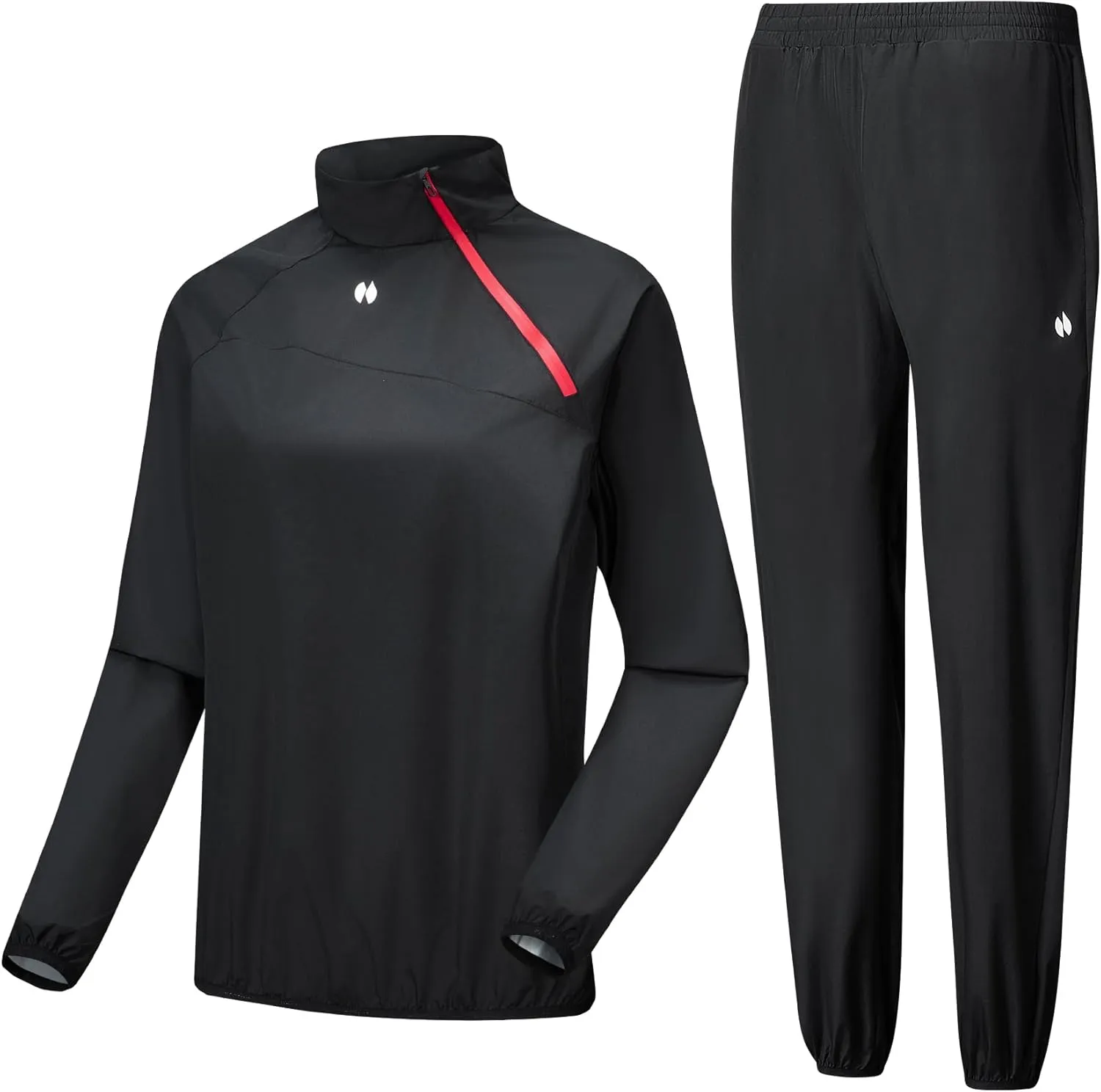 HOTSUIT Sauna Suit Women Sweat Sauna Jacket Pant Odorless Sweat Suit Women for Gym Workout