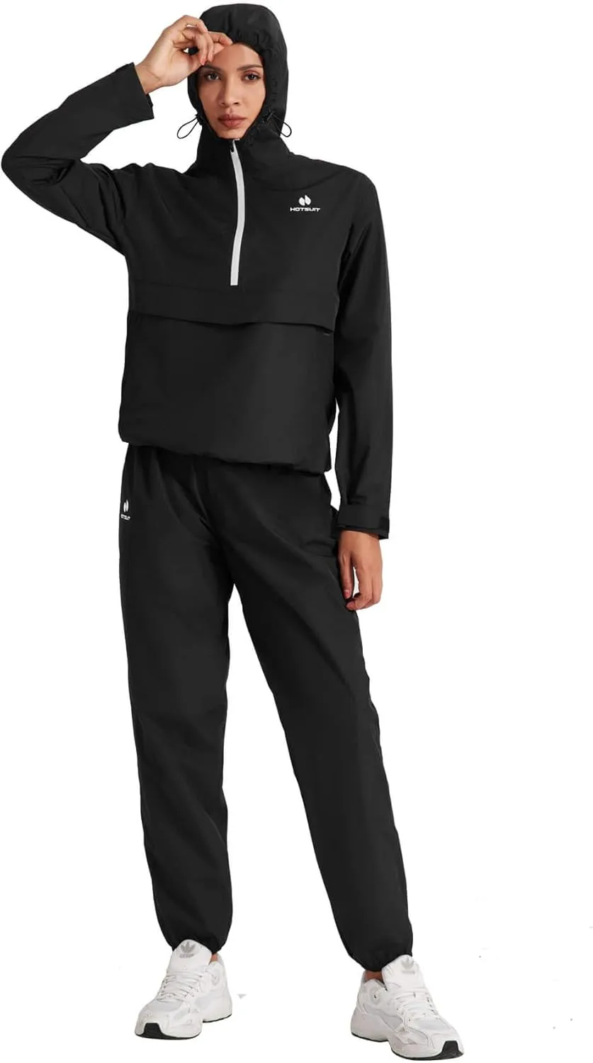 HOTSUIT Tech Women Sauna Suit Full Body Sweat Jacket Pants for Weight Loss