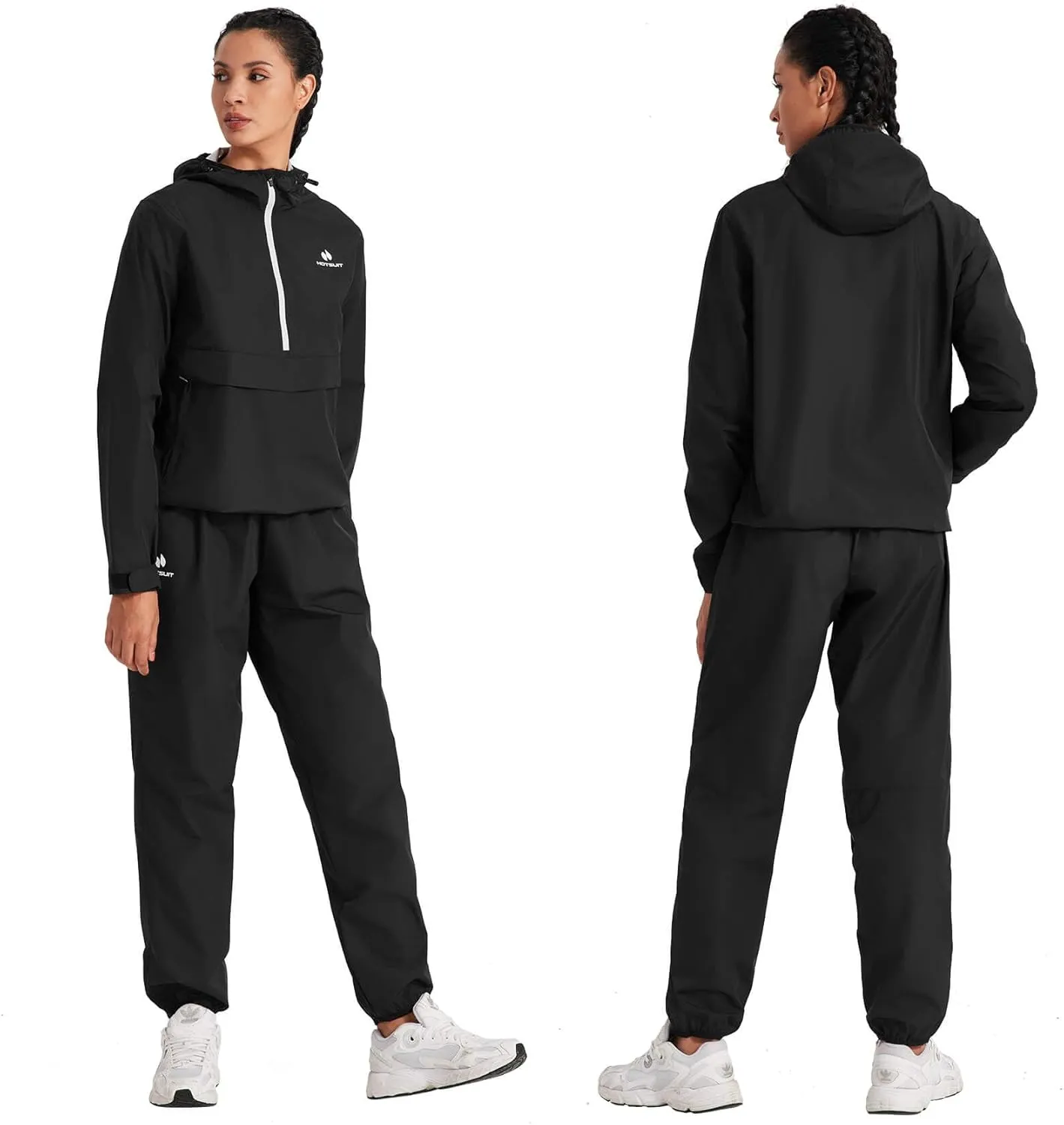 HOTSUIT Tech Women Sauna Suit Full Body Sweat Jacket Pants for Weight Loss