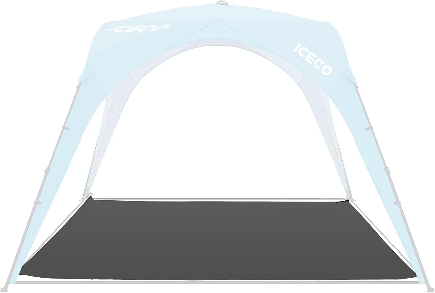 ICECO 10x10ft Canopy Tent - Easy Setup Pop Up Tent with UPF50  Sun Shelter, Portable for Beach, Parties, Sporting Events, Camping & Outdoor Activities, Includes Carrying Bag (Floor Mat)