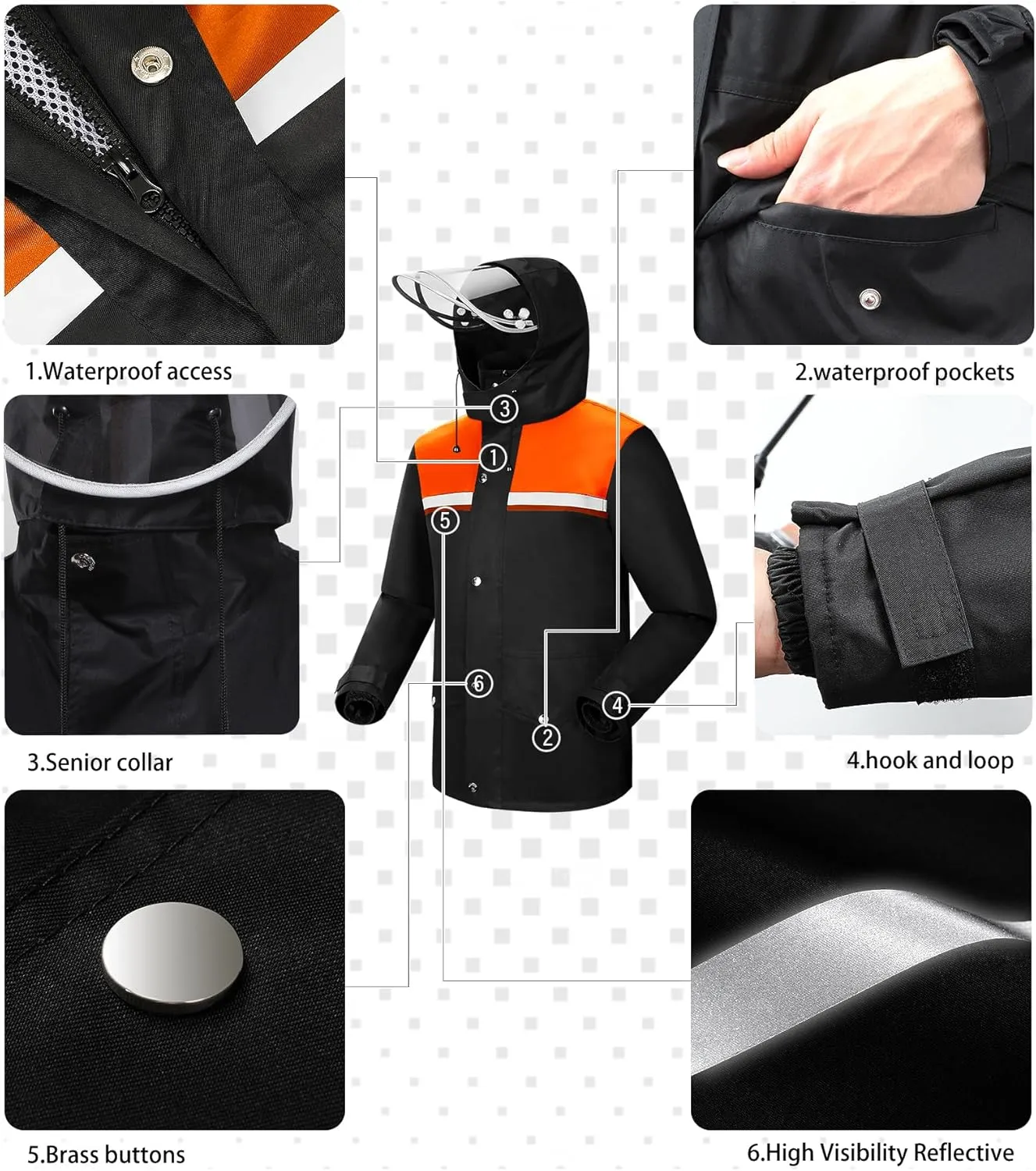 iCreek Rain Suit Waterproof Jacket and Trouser Suit Raincoat for Men and Women Outdoor All-Sport Breathable Anti-storm