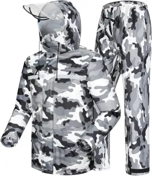 iCreek Rain Suit Waterproof Jacket and Trouser Suit Raincoat for Men and Women Outdoor All-Sport Breathable Anti-storm