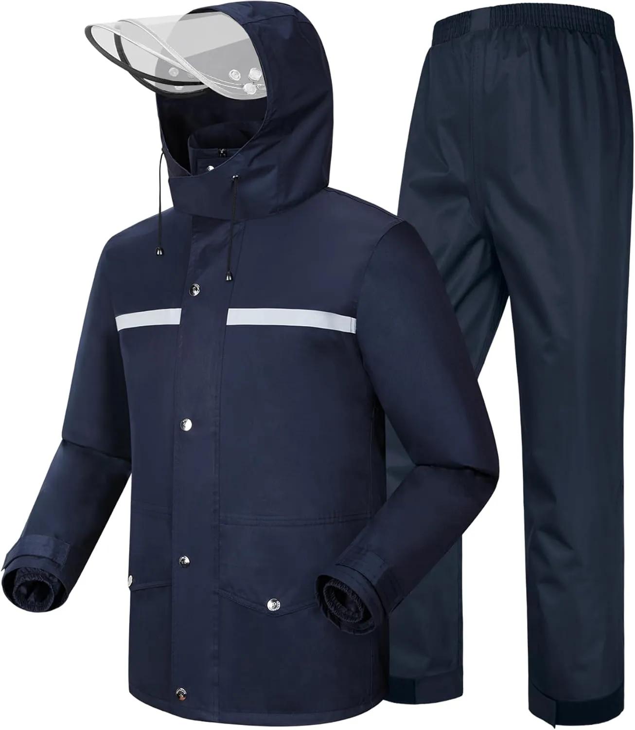 iCreek Rain Suit Waterproof Jacket and Trouser Suit Raincoat for Men and Women Outdoor All-Sport Breathable Anti-storm
