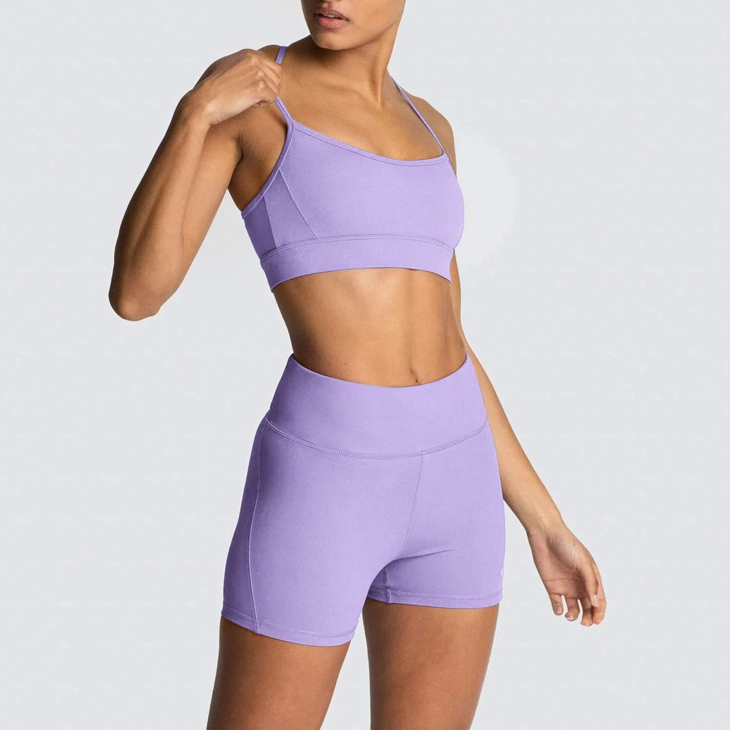 IMEKIS Women's Workout Sets 2 Piece Yoga Outfit High Waisted Biker Shorts Leggings Sports Bra Gym Fitness Clothes Tracksuit