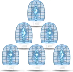 Indoor Bug Zappers, Fly Traps for Indoors, Insect Traps for Home Mosquito Killer for Kids & Pets, Home, Kitchen, Bedroom, Baby Room, Office (6 Packs)
