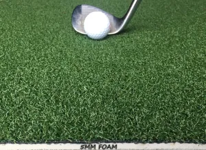 Indoor Simulator Turf for Golf Mat 4 Feet X 5 Feet Golf Hitting Artificial Grass Mat with 5mm Foam Pad Bottom