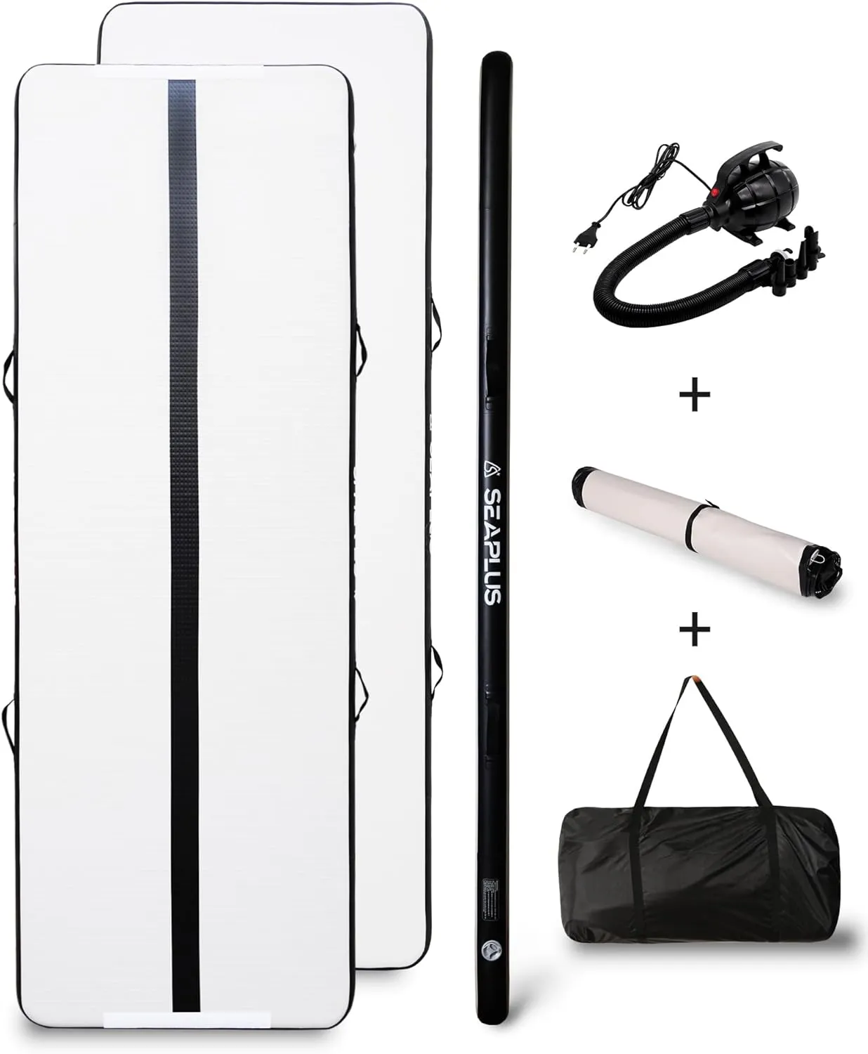Inflatable Air Gymnastics Mat 10ft Training mat tumbling mat 4 inches Thick with Electric Pump for Home/Gym/Outdoor
