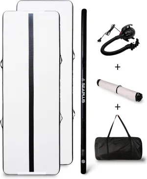 Inflatable Air Gymnastics Mat 10ft Training mat tumbling mat 4 inches Thick with Electric Pump for Home/Gym/Outdoor