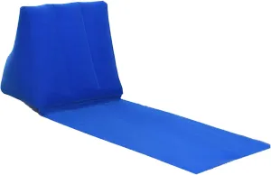 Inflatable Beach Chair Lounger Portable Reclining Beach Mat with Backrest Cushion Lightweight Tanning Mat for Sunbath Travel Camping Picnic