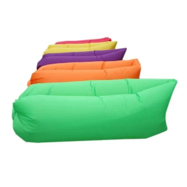 Inflatable Folding Sleeping Lazy Bag for Outdoor Camping Purple
