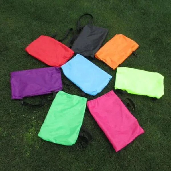 Inflatable Folding Sleeping Lazy Bag for Outdoor Camping Purple