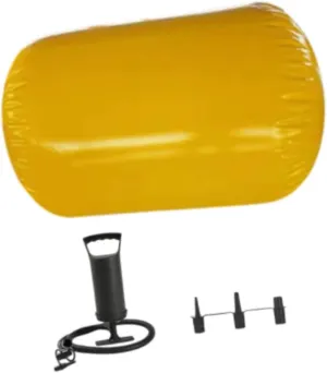 Inflatable Gymnastics Mat, Inflatable Tumbling Mat Lightweight Air Roller Gymnastics Barrel for Cheerleading Outdoor Home Use