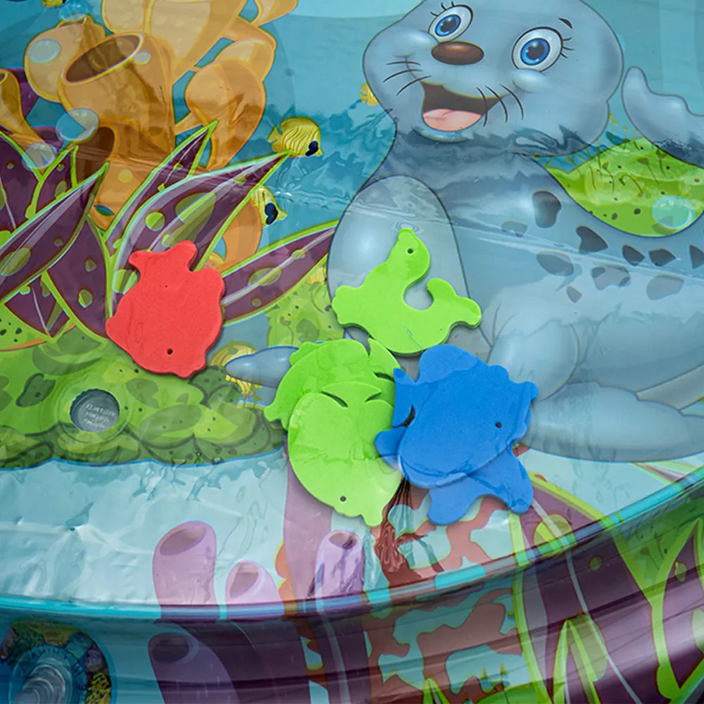 Inflatable Water Play Mat for Baby - Round Sea Lion (3 - 12 Mths)