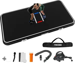 Inflatable Wrestling Mat 16ft/13ft/10ft, 4" Thick Foldable Jiu Jitsu Mats Wrestling Mats for Home Outdoor Indoor, Waterproof PVC Mat for Gymnastics, BJJ, MMA, Grappling, Judo, Boxing