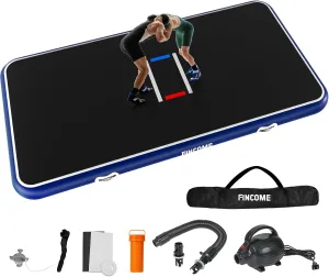 Inflatable Wrestling Mat 16ft/13ft/10ft, 4" Thick Foldable Jiu Jitsu Mats Wrestling Mats for Home Outdoor Indoor, Waterproof PVC Mat for Gymnastics, BJJ, MMA, Grappling, Judo, Boxing