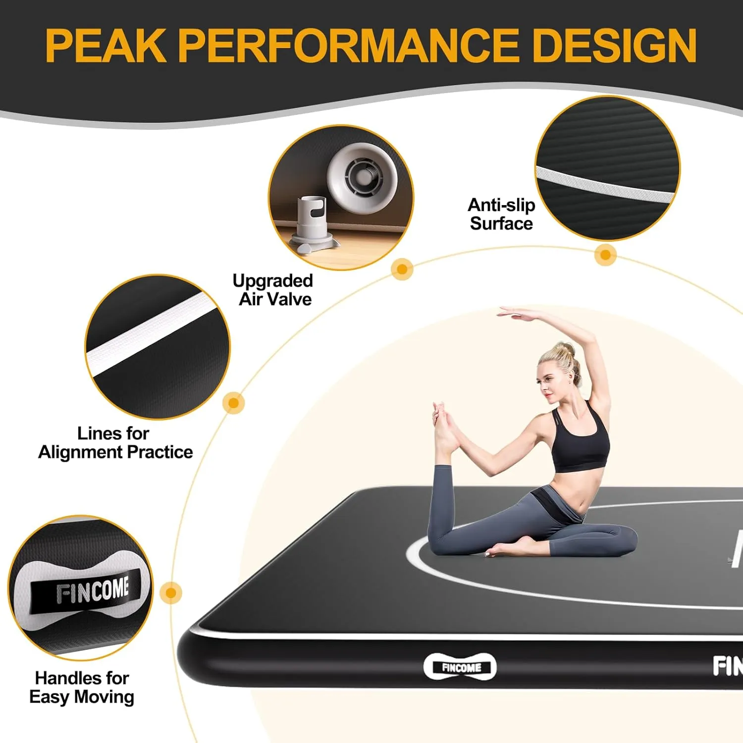 Inflatable Wrestling Mat 16ft/13ft/10ft, 4" Thick Foldable Jiu Jitsu Mats Wrestling Mats for Home Outdoor Indoor, Waterproof PVC Mat for Gymnastics, BJJ, MMA, Grappling, Judo, Boxing