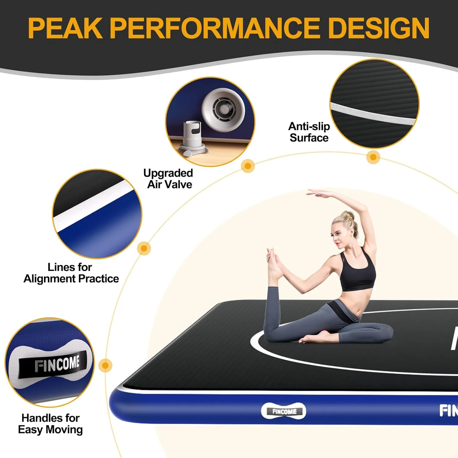 Inflatable Wrestling Mat 16ft/13ft/10ft, 4" Thick Foldable Jiu Jitsu Mats Wrestling Mats for Home Outdoor Indoor, Waterproof PVC Mat for Gymnastics, BJJ, MMA, Grappling, Judo, Boxing