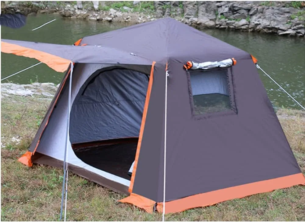 Instant Automatic Pop Up Camping Tent Easy Set Up Family Tent Perfect for Beach, Outdoor, Traveling,Hiking,Camping, Hunting, Fishing, 240X240X190CM, Green