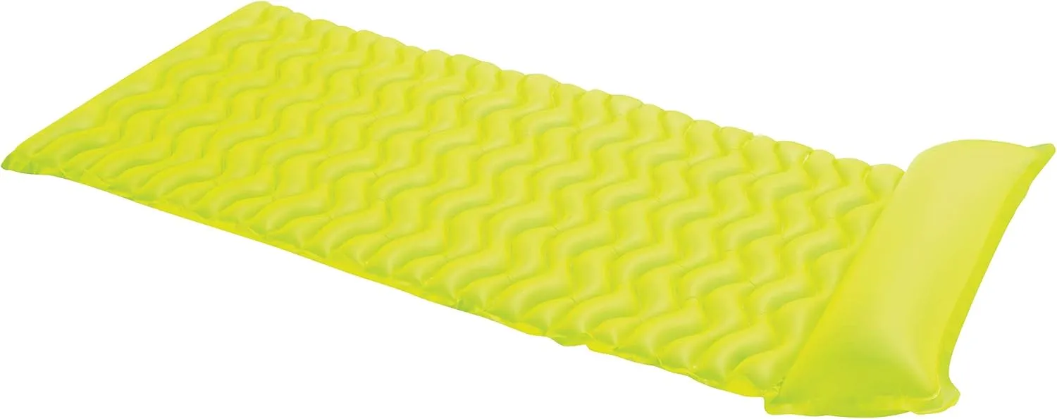 Intex Tote 'N Float Wave Mat Inflatable Floating Swimming Pool Beach Lounger