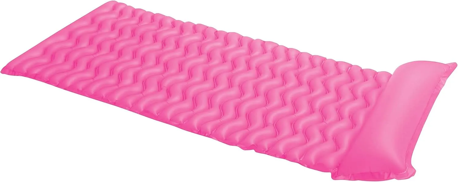 Intex Tote 'N Float Wave Mat Inflatable Floating Swimming Pool Beach Lounger