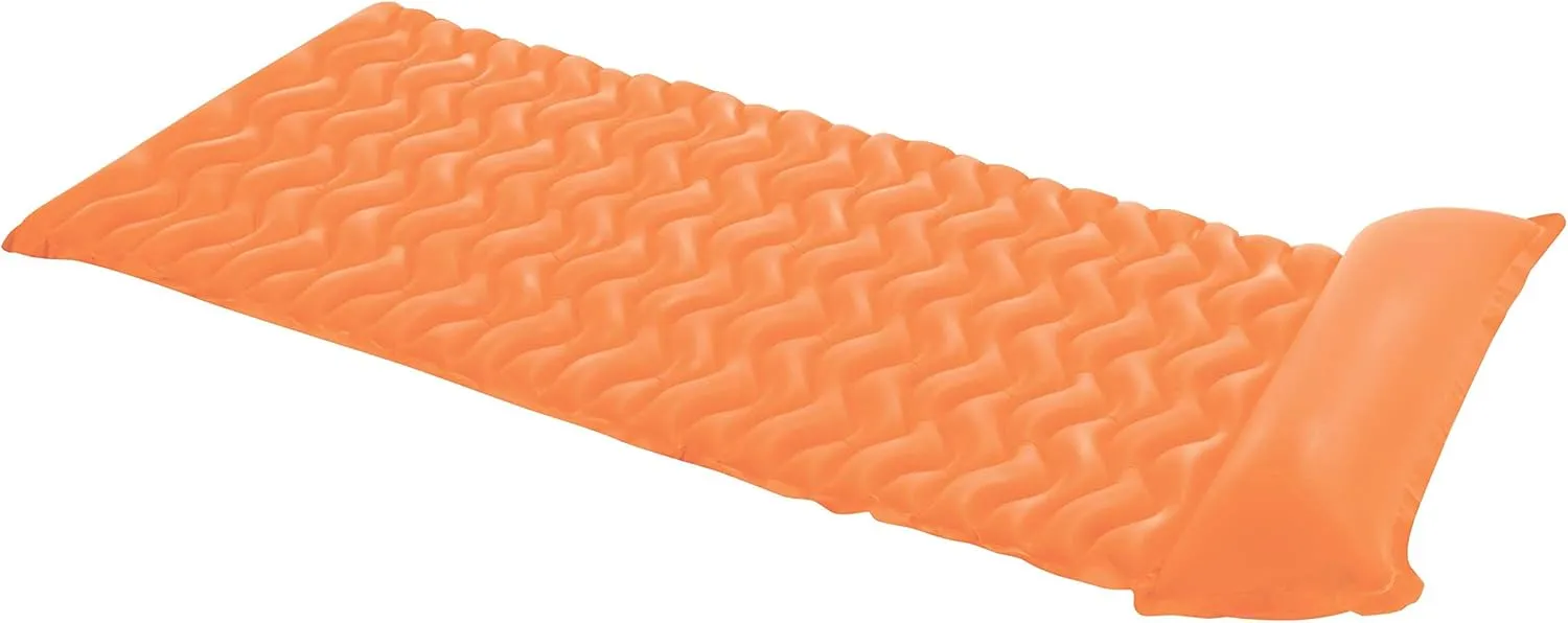 Intex Tote 'N Float Wave Mat Inflatable Floating Swimming Pool Beach Lounger