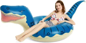 Jasonwell Inflatable Dinosaur Pool Float Tube for Boys Girls Adults 93'' T-Rex Floatie Summer Beach Swimming Pool Inflatables T-Rex Ride on Party Pool Raft Lounge Kids Tyrannosaurus Rex Dinosaur Toys