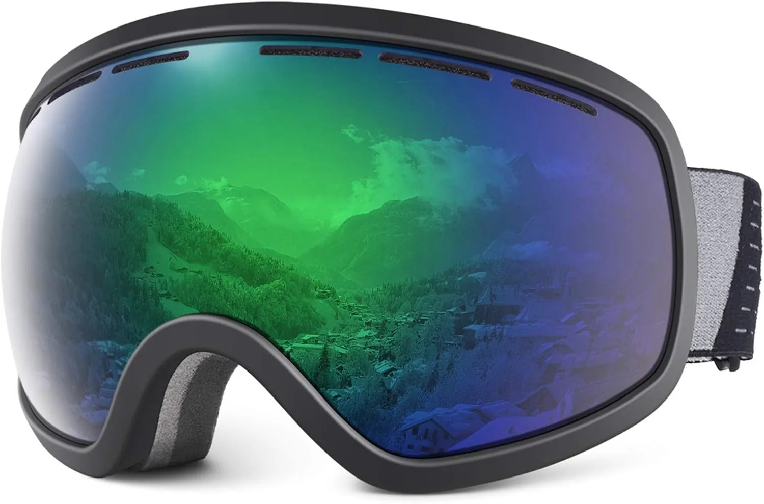 JOEBO Uv-Proof Ski Glasses,Fogproof Sport Glass Goggles Spherical Fit for Ski Baseball Cycling Fishing Running Golf Driving Gifts