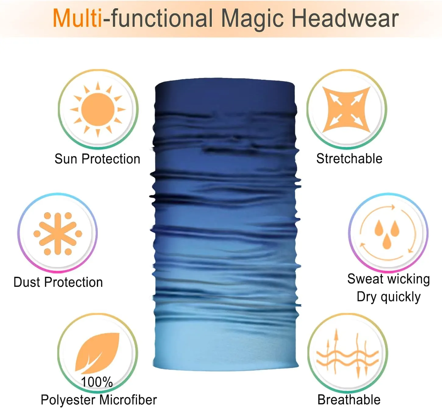 JOEYOUNG Headwear, Bandana, Neck Gaiter Head Wrap Headband Balaclava Magic Scarf