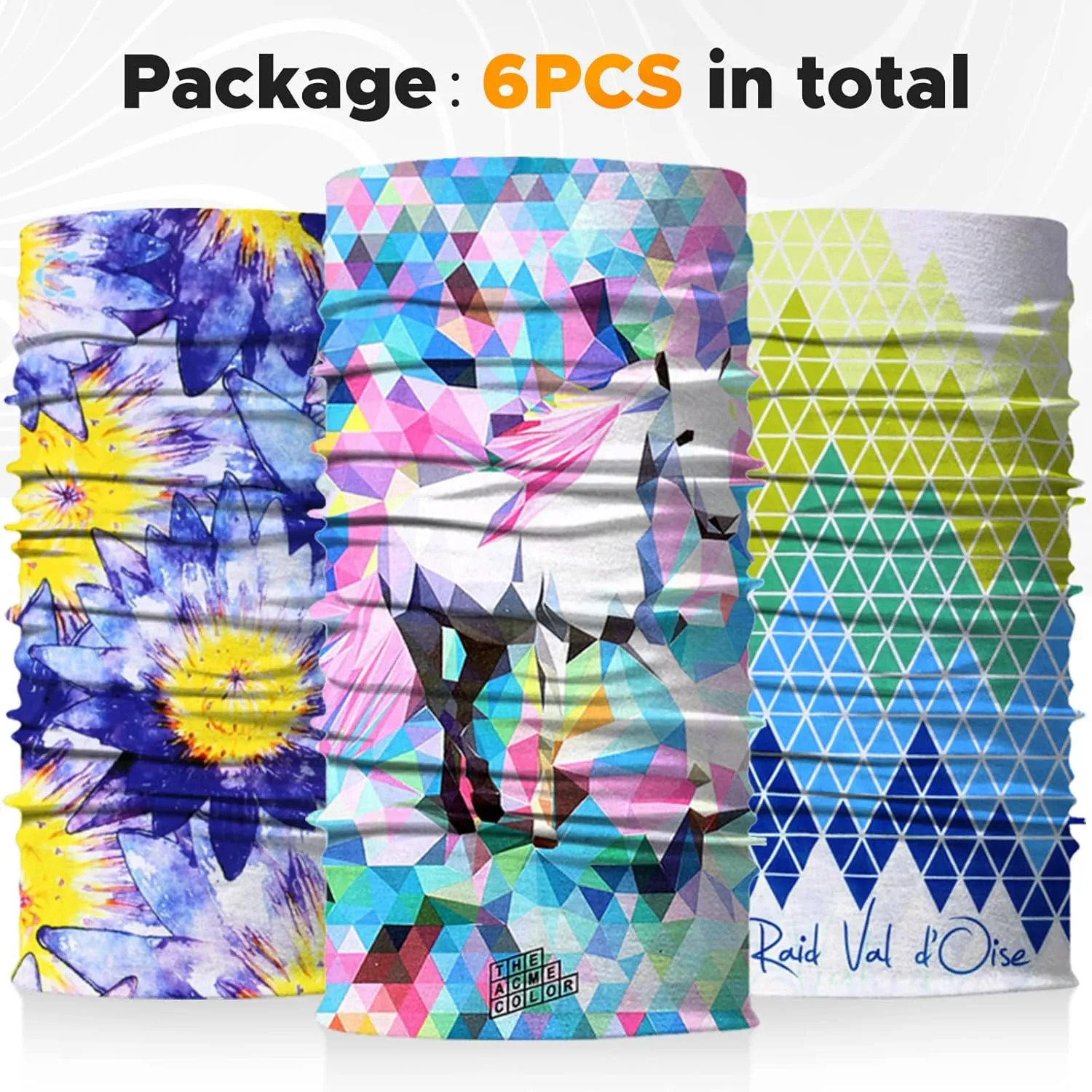 JOEYOUNG Headwear, Bandana, Neck Gaiter Head Wrap Headband Balaclava Magic Scarf