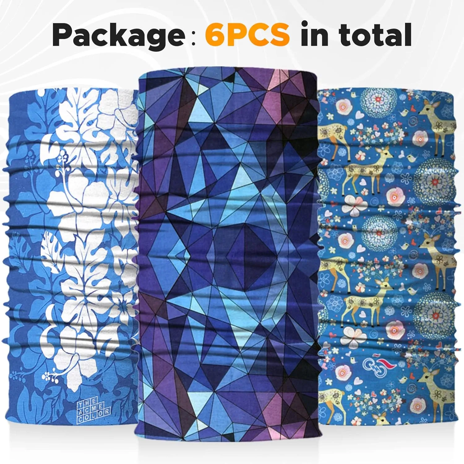 JOEYOUNG Headwear, Bandana, Neck Gaiter Head Wrap Headband Balaclava Magic Scarf