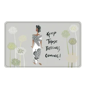 Keep those Blessings Coming Memory Foam Bath Mat