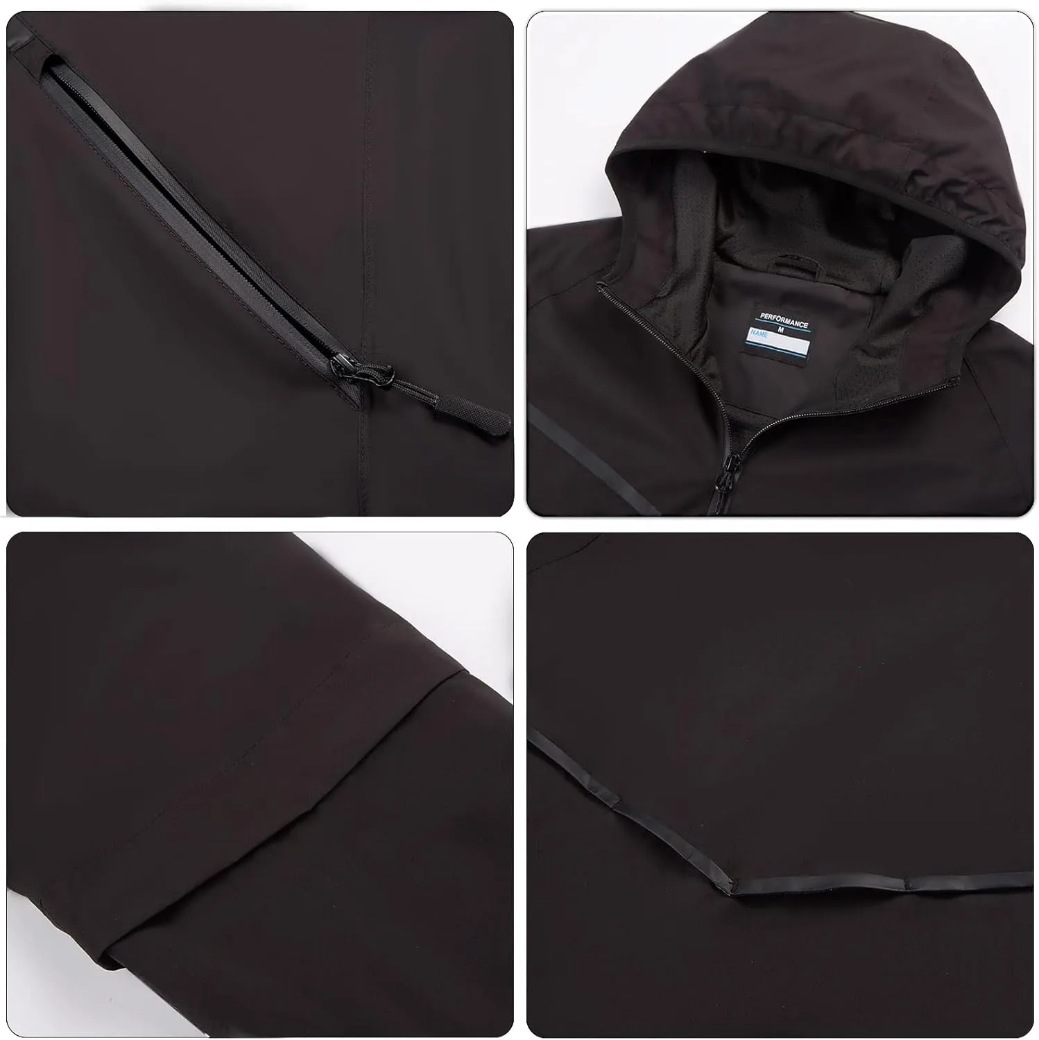 K.E.J. Golf Rain Jacket Waterproof Rain Suits for Men Performance Golf Rain Gear Lightweight Jacket and Pants for All Sports