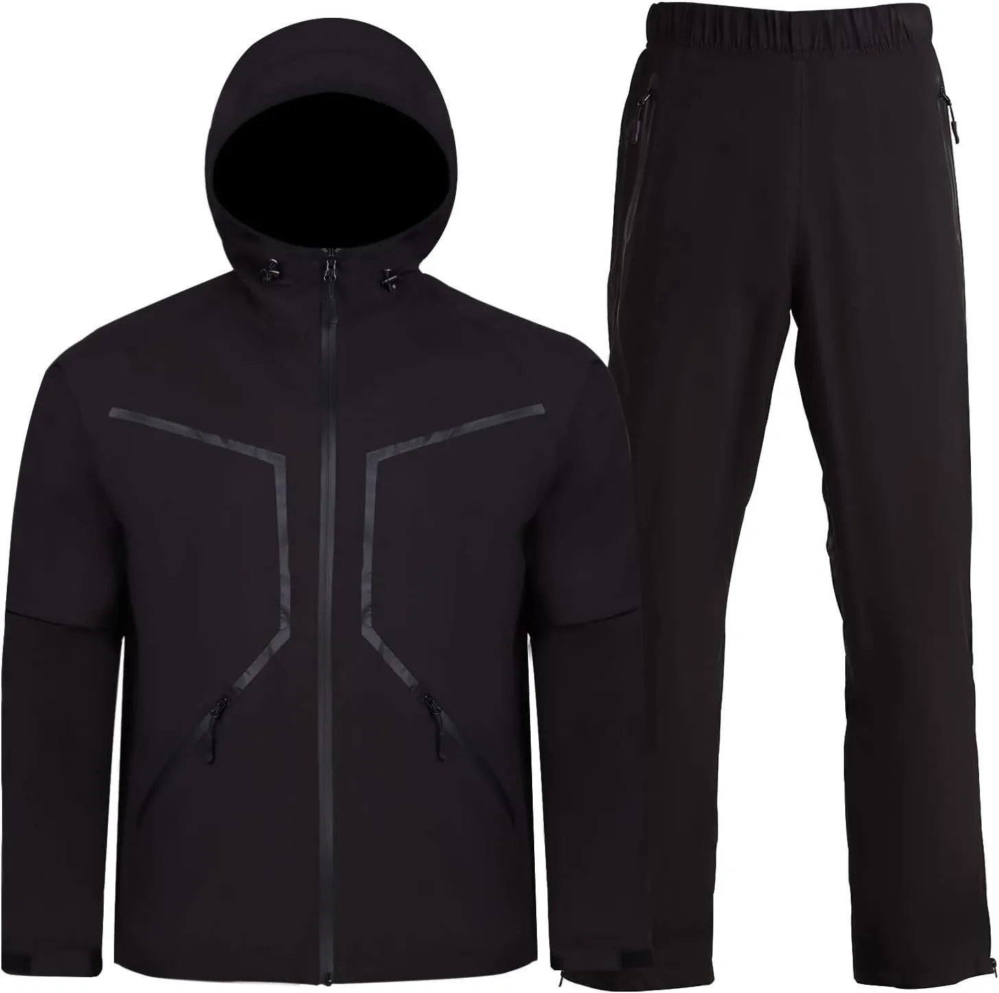 K.E.J. Golf Rain Jacket Waterproof Rain Suits for Men Performance Golf Rain Gear Lightweight Jacket and Pants for All Sports