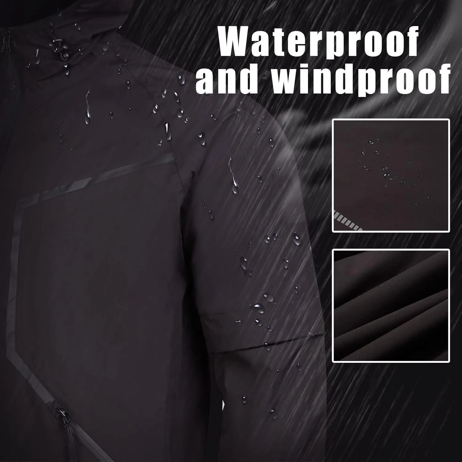 K.E.J. Golf Rain Jacket Waterproof Rain Suits for Men Performance Golf Rain Gear Lightweight Jacket and Pants for All Sports