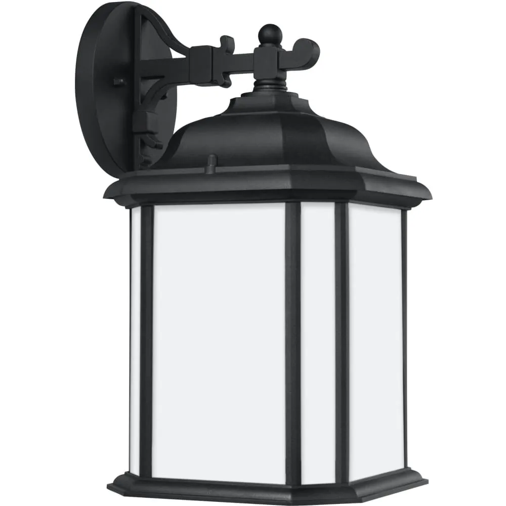 Kent Black LED Outdoor Wall Lantern