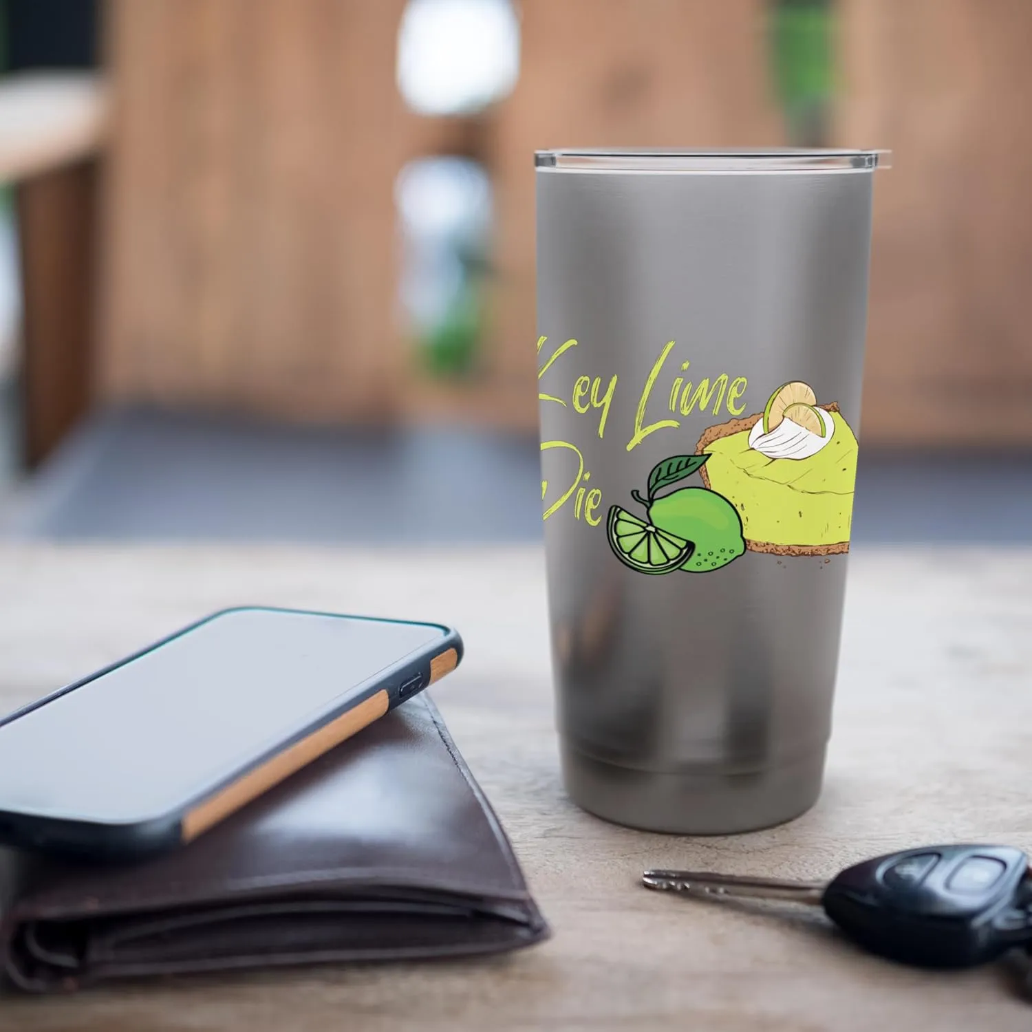 Key Lime Pie Lemon Lime Pie Tart Baker Lemon Pie Dessert Stainless Steel Insulated Tumbler