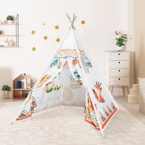 Kids Teepee Tent Toddler Indian Tipi Tent for Kids Upgrade Stable Indoor Playhouse Outdoor Play Tent for Girls & Boys