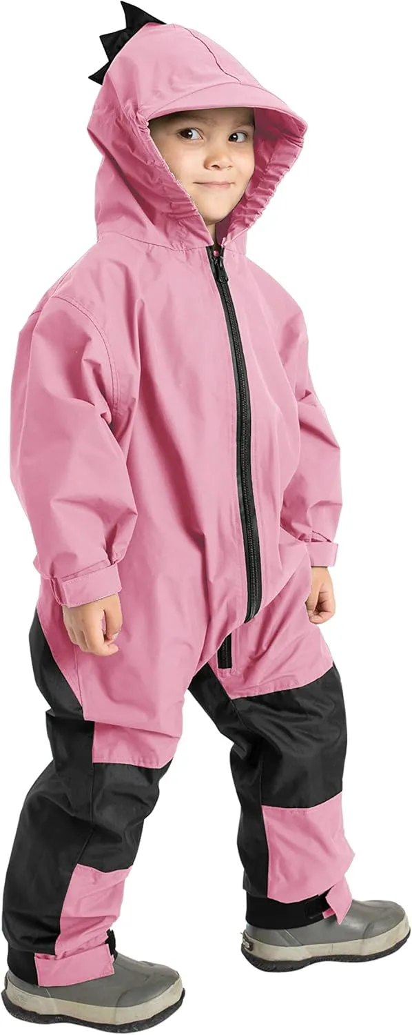 Kids Toddler Rain Suit - Muddy Buddy Waterproof Coverall One Piece Weather Resistant Baby Jacket