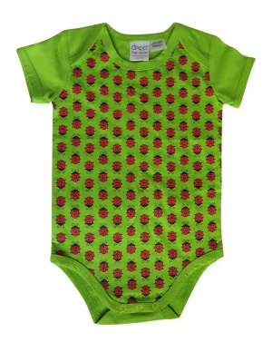 Lady bug on Lime - Baby Suit