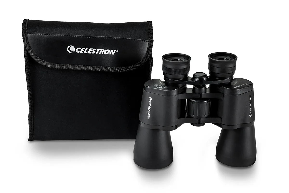 LandScout 10x50mm Porro Binocular Clamshell