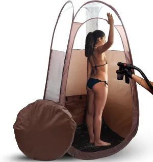Large Spray Tan Tent – Deluxe Pop Up Tent Portable Tanning Booth with Carry Case – Clear Window for Perfect Spray Tanning – Easy Clean for Home & Salon