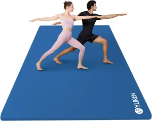 Large Yoga Mat 78.7"x51" 10mm Thick Exercise Mat for Home Workout, Yoga, Pilates, Fitness, High-density NBR Foam Workout Mat, with Carrying Yoga Bag