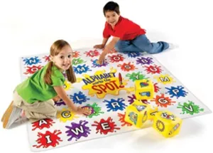 Learning Resources Alphabet Marks The Spot Floor Mat, 34 Piece Set, Ages 5 , Letters, Sounds, Alphabet Game,Spelling Games