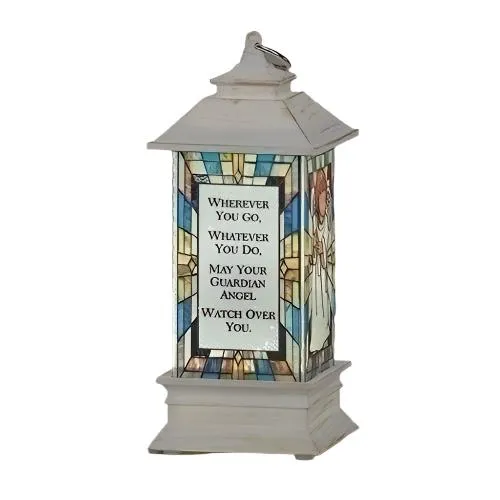 LED Angel Family Lantern Ornament  5"