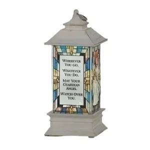 LED Angel Family Lantern Ornament  5"