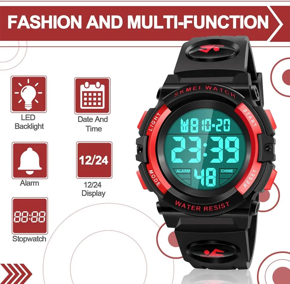 LED Digital Waterproof Watch for Kids - Kids Gifts