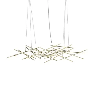 LED Lantern in Satin Brass