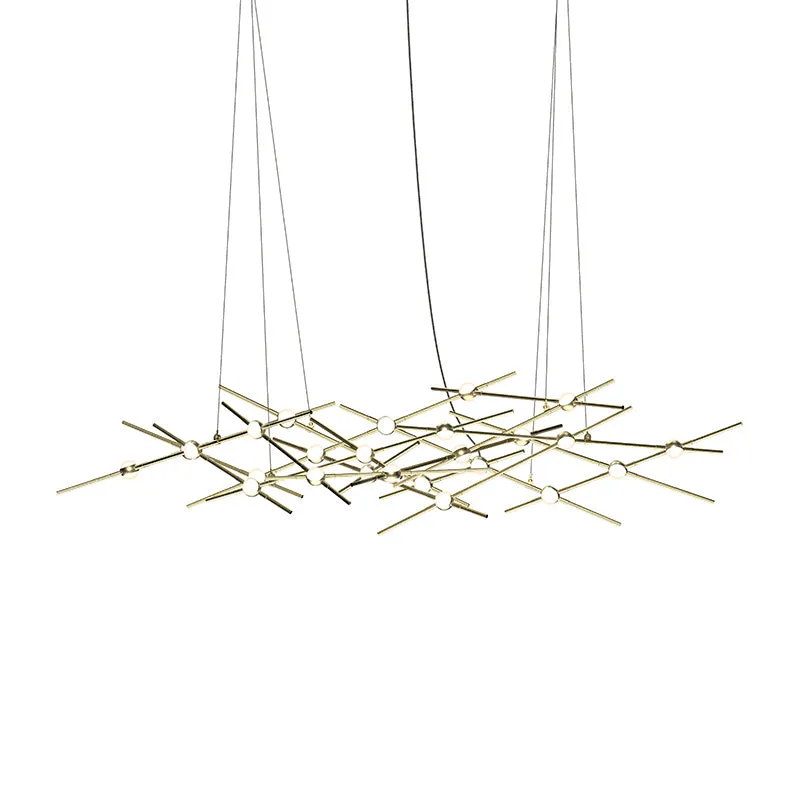 LED Lantern in Satin Brass
