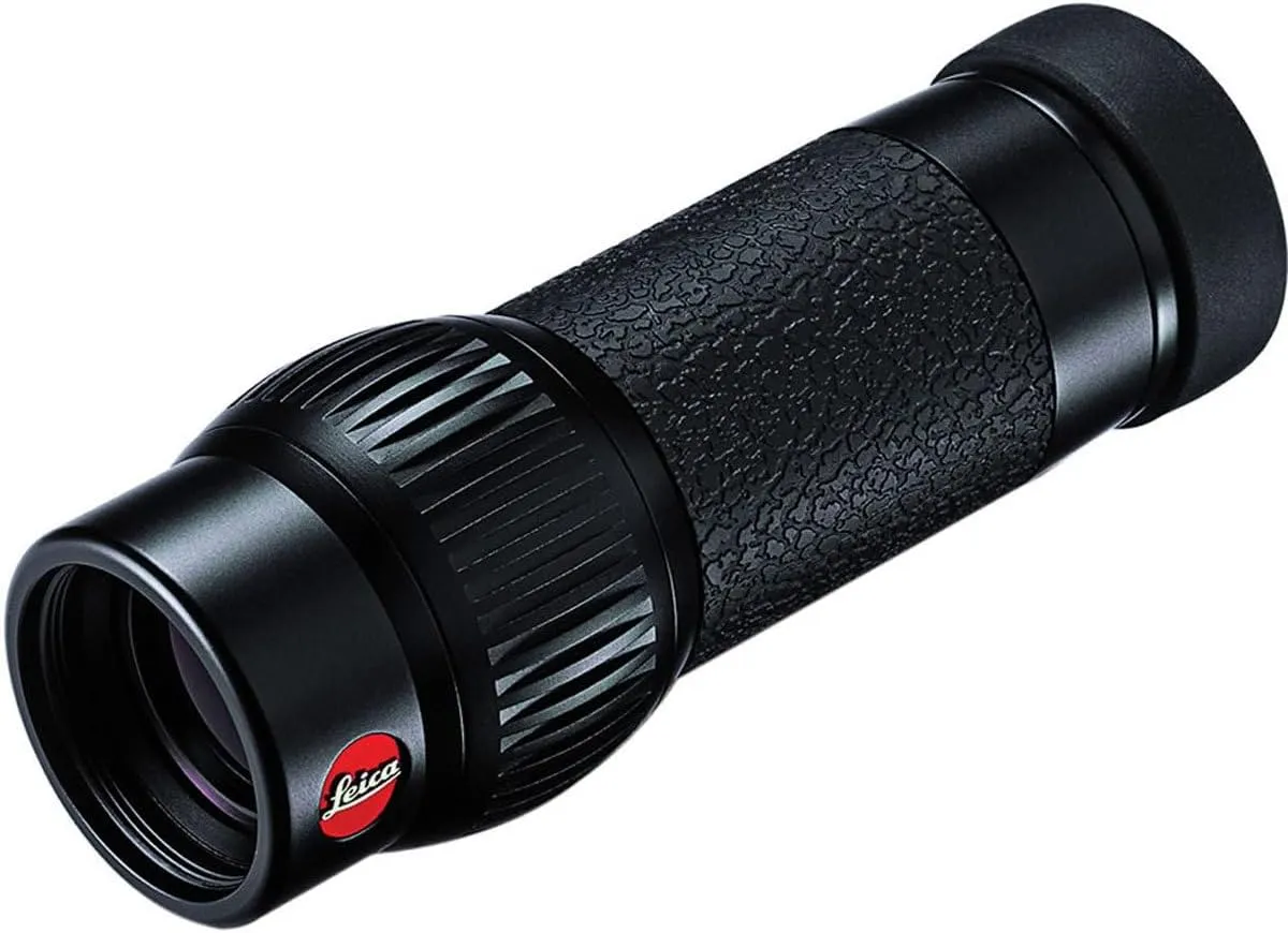 Leica Monovid 8 x 20 Monocular with Leather Case (Black)